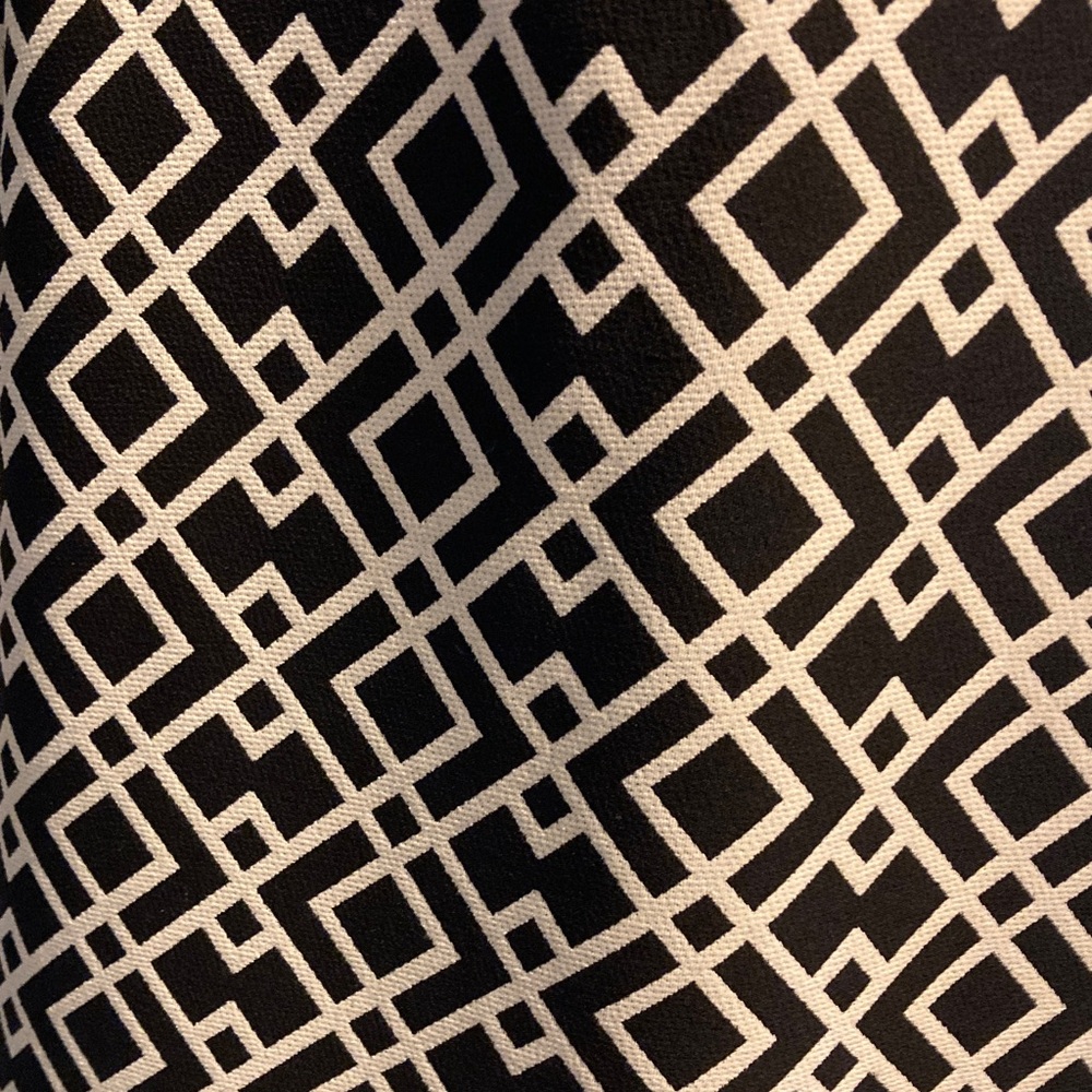 Zara Basic Black & White Knee Length Dress L - image 5